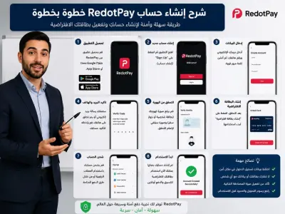 شرح إنشاء حساب RedotPay خطوة بخطوة
