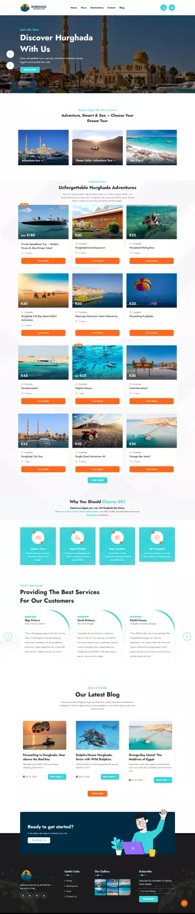 Hurghada Sea Horse – مغامرات بحر وصحراء لا تُنسى على شواطئ الغردقة