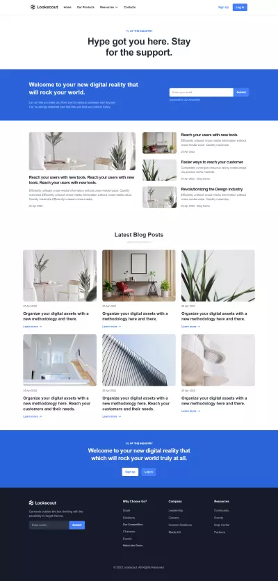 انشاء صفحه هبوط (landing page) لتعزيز حضورك الرقمي واختيار اثاث بيتك
