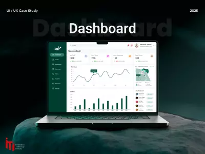 تصميم واجهة لوحة تحكم (Dashboard) لادارة خدمات التوصيل