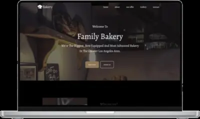تصميم وتطوير واجهة مستخدم متجاوبة لموقع (Bakery)