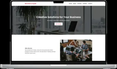 تصميم واجهة مستخدم عصرية لموقع (Bonnie & Clyde)