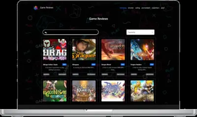 برمجة وتطوير تطبيق ويب (SPA) لاكتشاف ومراجعة الألعاب باستخدام JavaScript