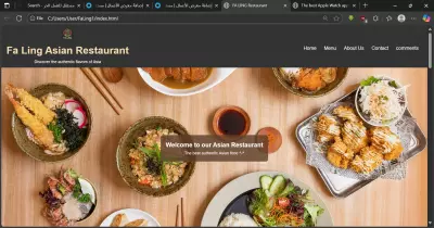 Static Restaurant Landing Page using HTML & CSS