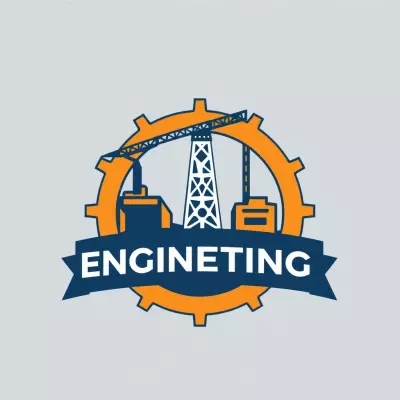 لوجو يعبر عن الهندسة المدنية