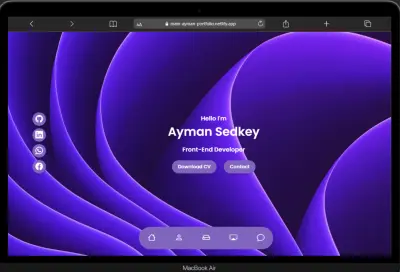 تصميم موقع تعريفي | landing page | Portfolio