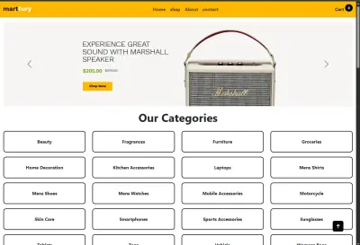 تصميم موقع تجارة إلكترونية احترافي لعرض وبيع المنتجات | E-commerce Website