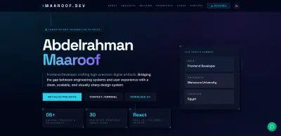 تطوير موقع معرض أعمال (Portfolio) احترافي