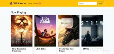 موقع أفلام باستخدام Next js and React js