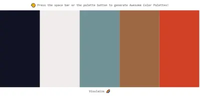 أداة لاقتراح ألوان متناسقة للتصميمات باستخدام الذكاء الاصطناعي  AI Palette Generator