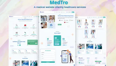 MedTro – موقع طبي للخدمات الصحية (React.js + Tailwind CSS)