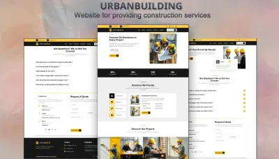 URBANBUILDING – موقع خدمات إنشاءات وتصميم بنايات ( Next JS + Tailwind CSS )