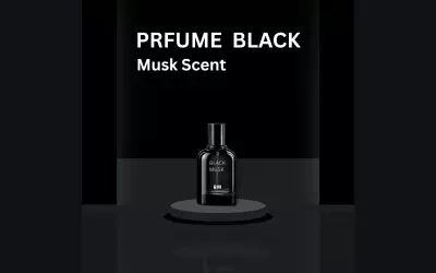 تصميم منشور لعطر برائحة (المسك)