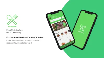 تصميم واجهة وتجربة مستخدم لتطبيق طلب طعام