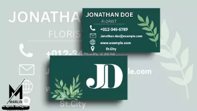 تصميم بطاقة عمل احترافية (Business Card)