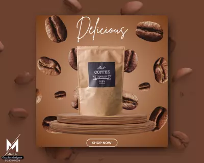 تصميم إعلانات منتجات ، اكلات ، مشروبات ، سوشيال ميديا