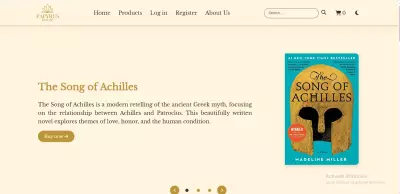موقع لمتجر إلكتروني لبيع الكتب (Front-End)