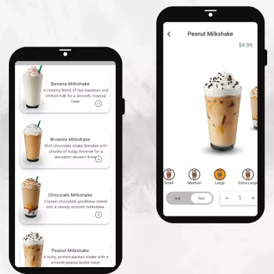 تطبيق كوفي شوب متكامل flutter
