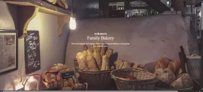 صفحة هبوط لمخبز