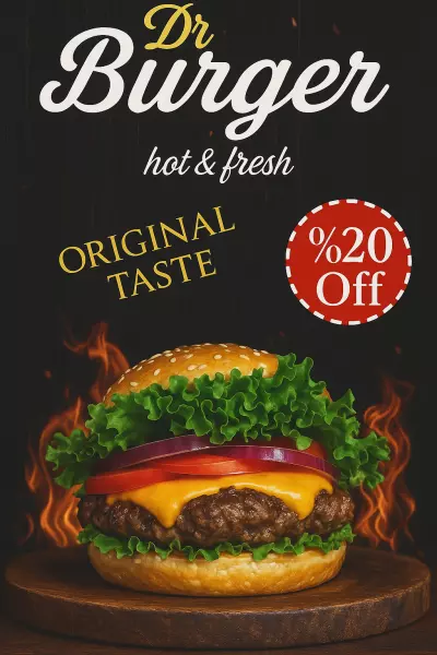 Burger poster