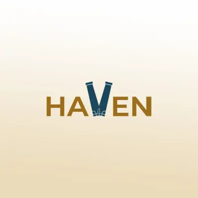 شعار لمحل ملابس شبابي بإسم haven