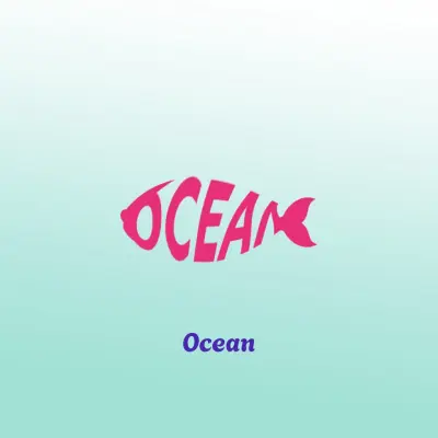 شعار ocean لمطعم مأكولات بحرية