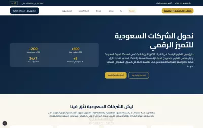 تصميم موقع أعمال ثنائي اللغة (عربي/إنجليزي) بتصميم عصري وسرعة عالية