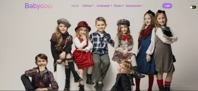 تصميم وتطوير موقع ملابس اطفال Babycool تفاصيل العمل