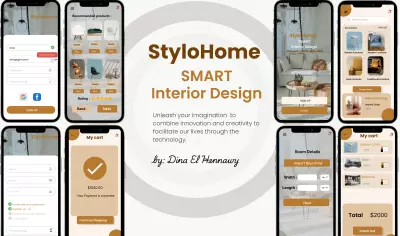دراسة حالة UI/UX كاملة لتطبيق StyloHome