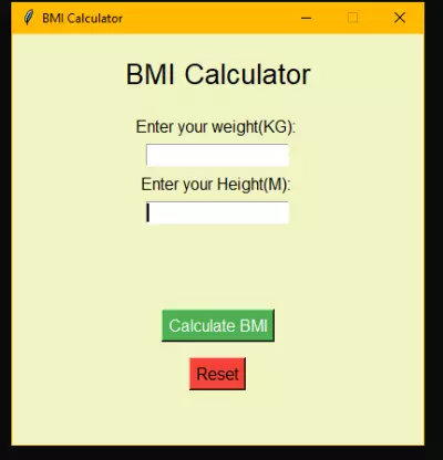 BMI calculator