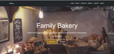 Bakery Website
