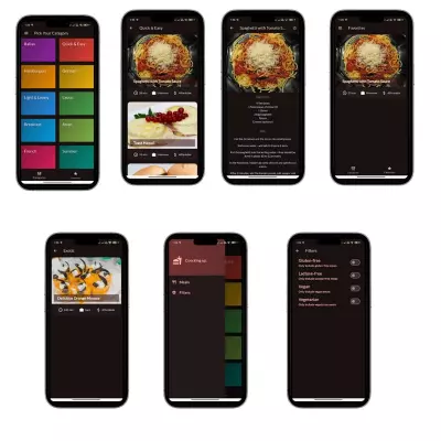 تطبيق يعرض وصفات طعام