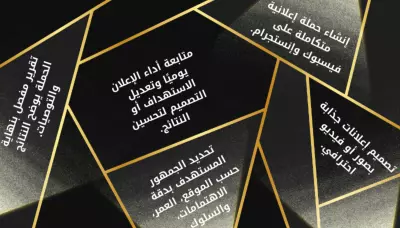 إعلان ممول على فيسبوك مع إدارة الحملة كاملة