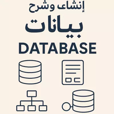 انشاء وشرح قواعد بيانات(database )