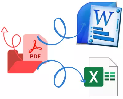 تحويل ملف word أو excel  إلى pdf و العكس