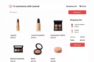 متجر الكتروني (E-commerce Web Application with Laravel)