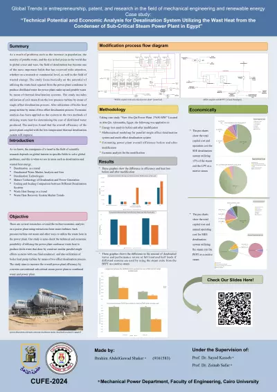 poster لمناقشة مشروع بحثى