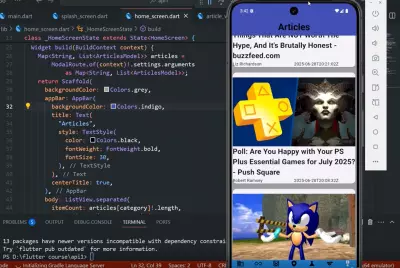 A Multi-topic article application using Flutter