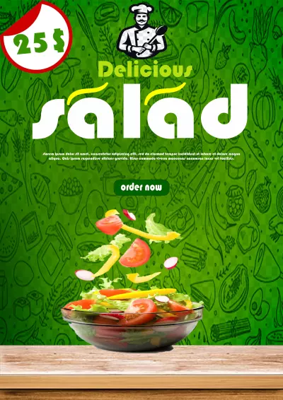 تصميم إعلاني دعائي للمطاعم (Food Advertising Design)