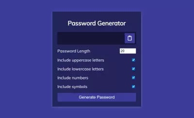 مولد كلمات المرور القويه: برنامج html, css, and Javascript