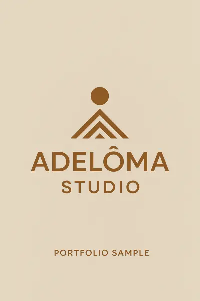 🎨 تصميم شعار احترافي – Adeloma Studio