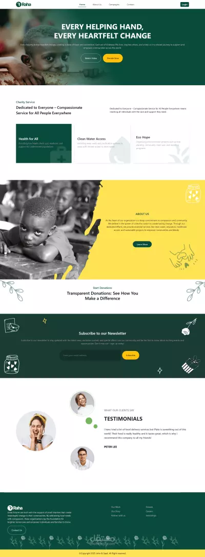 Raha - Donation Website