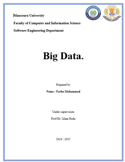 عمل تقرير باستخدام microsoft word