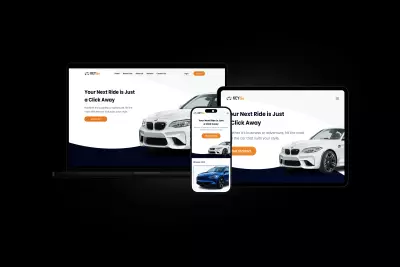 تصميم صفحة هبوط متجاوبة على جميع الأجهزة لتأجير السيارات – KeyGo Responsive Car Rental Landing Page