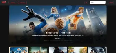 موقع لعرض الافلام بإستخدام react js