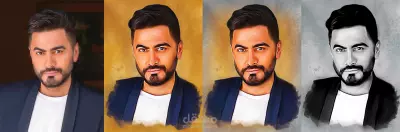 تلوين الصور القديمة وتصميم بورتريهات ديجيتال أرت