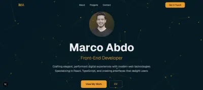 صفحه شخصيه Portfolio