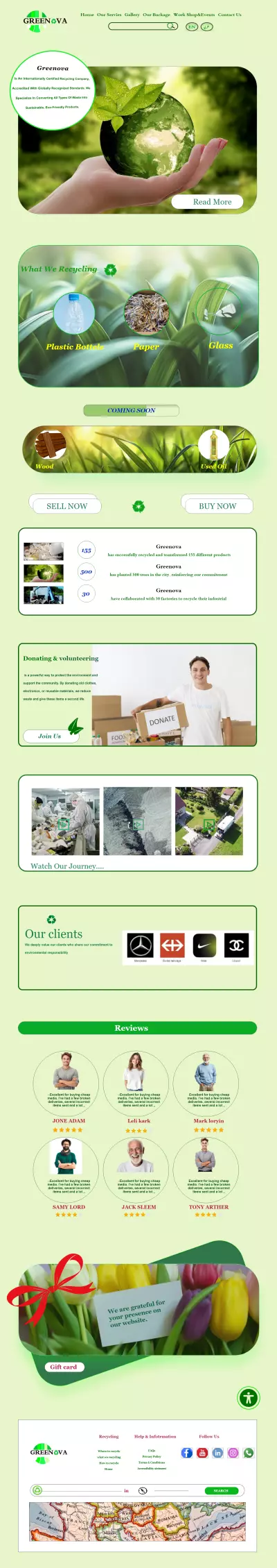 "Eco-Friendly Recycling Platform UI/UX"