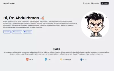 عمل بورتفوليو بسيط باستخدام لغه html , css