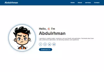 تصميم Portfolio  متجاوب